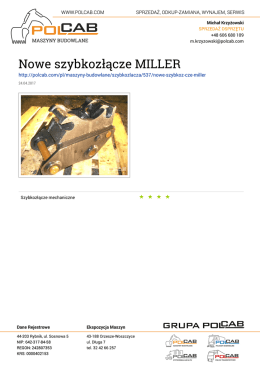 Nowe szybkozłącze MILLER