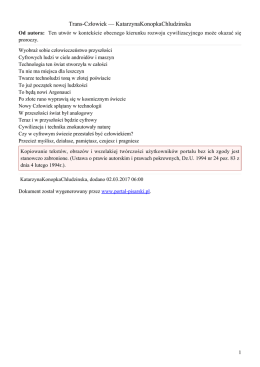 Trans-Człowiek — KatarzynaKonopkaChludzinska