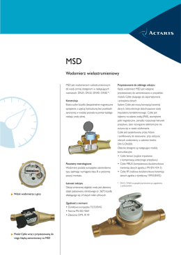 Wodomierz wielostrumieniowy