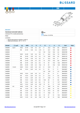Pobierz informacje o produkcie - Bossard e-Shop