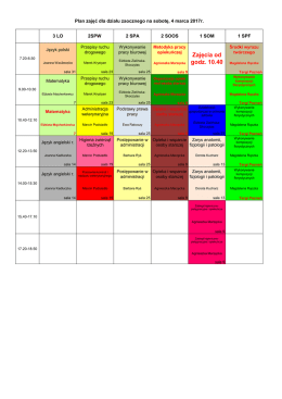 Zmieniony plan zajęć dla słuchaczy szkół zaocznych na 4 i 5 marca