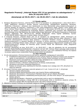 Internet Power LTE 2.0 ze sprzętem na udostępnienie
