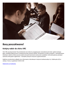 Basy poszukiwane! - Muzykoteka Szkolna
