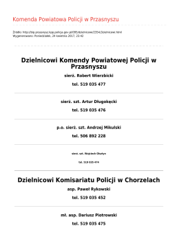 Generuj PDF - Komenda Powiatowa Policji w Przasnyszu