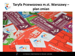Zmiana taryfy - prezentacja - Powiat