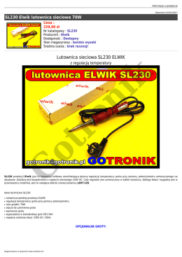 Lutownica sieciowa SL230 ELWIK