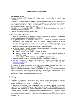 Regulamin - Agrii Polska sp. z oo