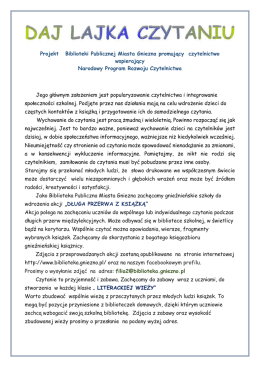 czytaj dalej - Biblioteka Publiczna Miasta Gniezna