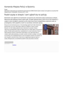 Generuj PDF - Komenda Miejska Policji w Bytomiu