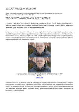 szkoła policji w słupsku techniki konwojowania bez tajemnic