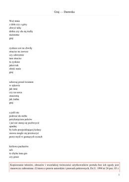 Graj — Damroka - Portal Pisarski