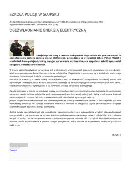 szkoła policji w słupsku obezwładnianie energią elektryczną