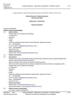 Polska-Złocieniec: Roboty budowlane