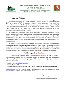 Szanowni Państwo Szanowni Państwo