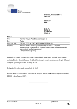 6266/1/17 REV 1 nj/MO/mak 1 DG B 1C Delegacje otrzymują w