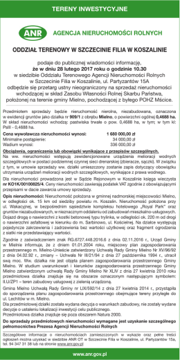 tereny inwestycyjne oddział terenowy w szczecinie filia w koszalinie