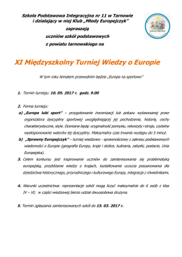 zaproszeniu i regulaminie. - EduNet