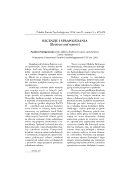 RECENZJE I SPRAWOZDANIA [Reviews and reports]