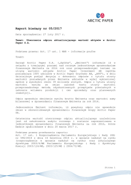 Raport bieżący nr 05/2017