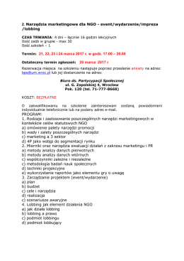 Narzędzia marketingowe dla NGO