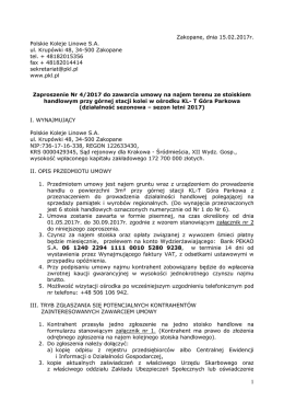 Zaproszenie nr 4 do zawarcia umowy