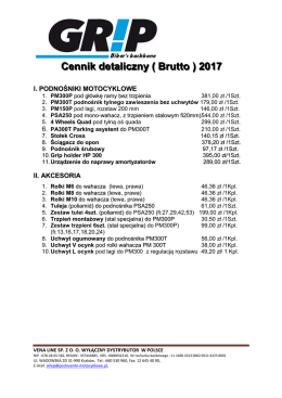 Cennik - Grip Polska