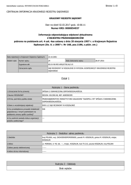 wyciąg z KRS