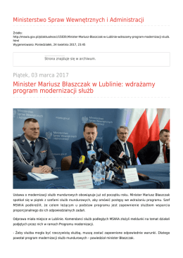 Generuj PDF - Ministerstwo Spraw Wewnętrznych i Administracji