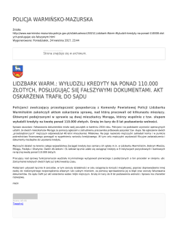 Generuj PDF - Policja Warmińsko