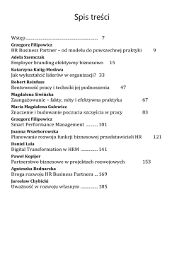 Spis treści - Sklep infor