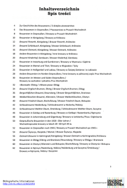 Inhaltsverzeichnis Spis treści