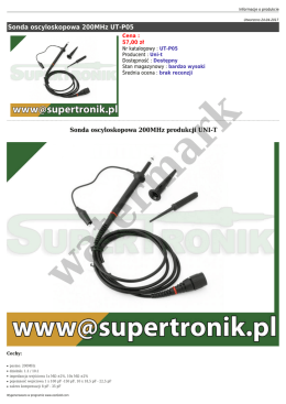 Sonda oscyloskopowa 200MHz UT-P05