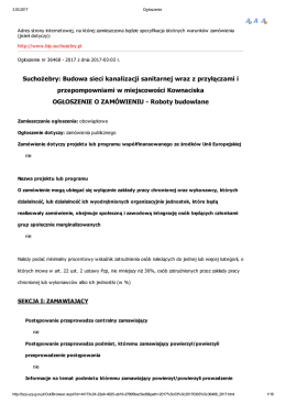 Suchożebry: Budowa sieci kanalizacji sanitarnej wraz z