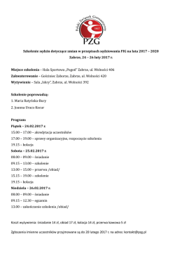 Program szkolenia