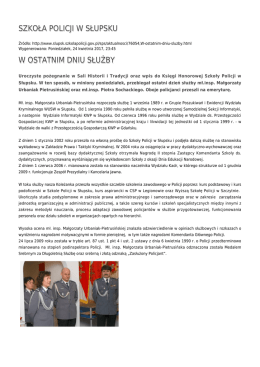 Generuj PDF - Szkoła Policji w Słupsku