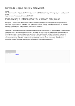 Generuj PDF - Komenda Miejska Policji w Katowicach