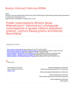 Generuj PDF - Biuletyn Informacji Publicznej MSWiA