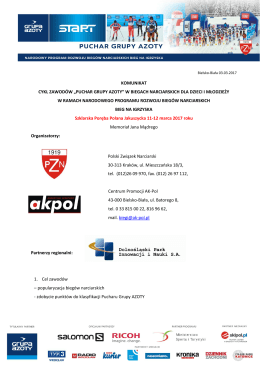 komunikat organizacyjny