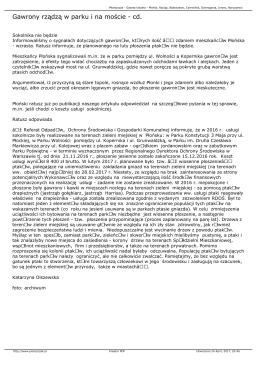 Gawrony rządzą w parku i na moście - cd.