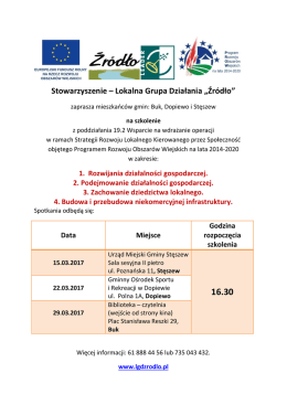 2017 szkolenia LGD
