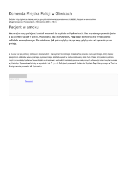Generuj PDF - Komenda Miejska Policji w Gliwicach