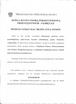 pamiętaj! możesz otrzymać bezpłatną pomoc