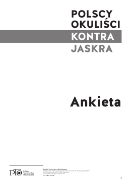Ankieta PTO do przeprowadzenia wywiadu z pacjentem
