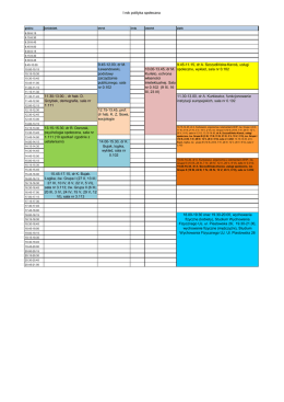 I rok polityka społeczna 9.45-11.15, dr A. Szczudlińska