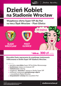 zobacz ofertę - Stadion Wrocław