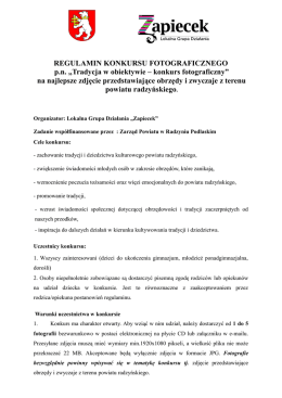 Regulamin konkursu
