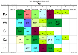 Plan Szczegółowy klas 4 - Zespół Szkół w Szubinie