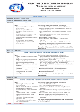 OBJECTIVES OF THE CONFERENCE PROGRAM