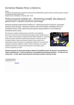 Generuj PDF - Komenda Miejska Policji w Bytomiu