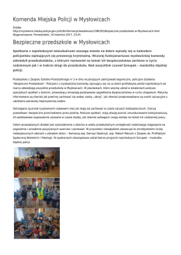Generuj PDF - Komenda Miejska Policji w Mysłowicach